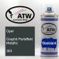 Preview: Opel, Graphit Perleffekt Metallic, 363: 400ml Sprühdose, von ATW Autoteile West.